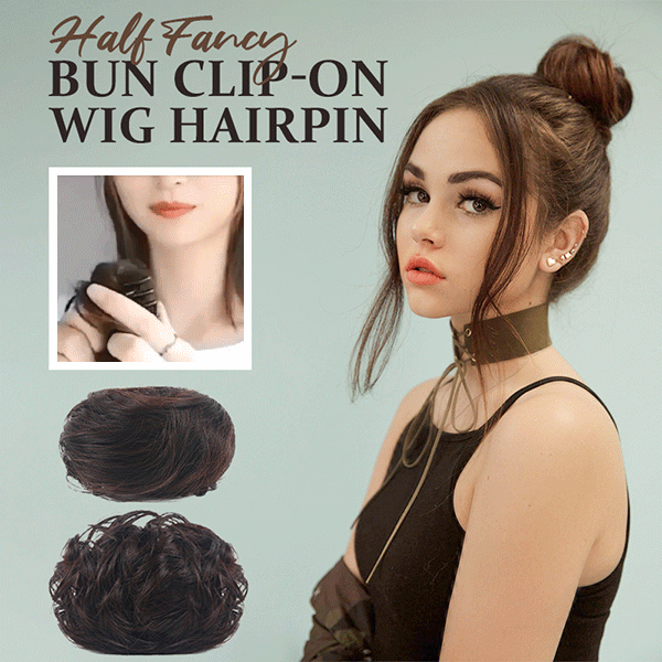 Half Fancy Bun Clip-on Wig Hairpin