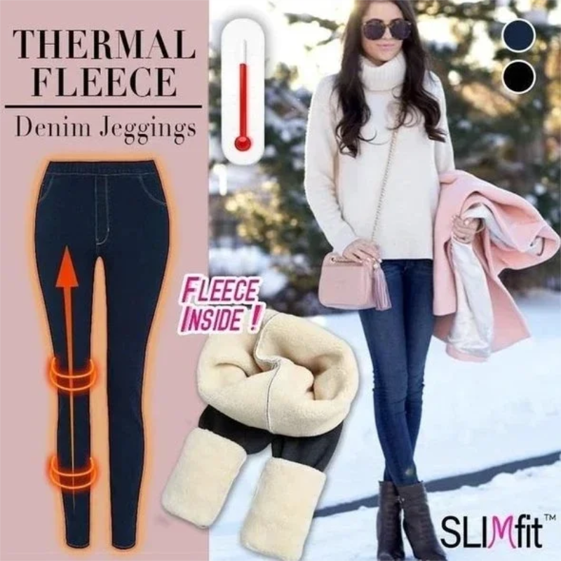 Thermal Fleece Denim Jeggings（Buy 2 free shipping）