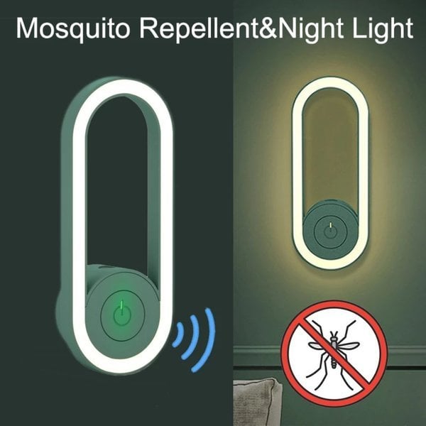 （2023 Gorąca sprzedaż） Ultradźwiękowy zabójca komarów z konwersją częstotliwości i lampką LED do spania
