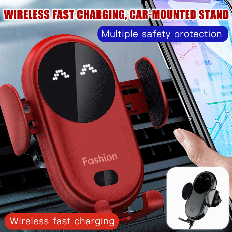 Auto-clamping Wireless Charging Car Phone Holder