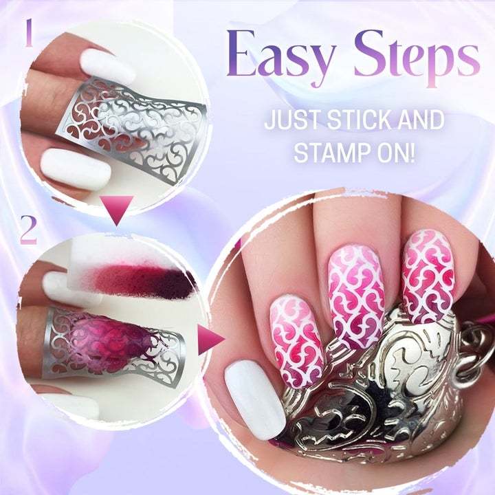 galaxy nail art stencil sticker144 sticker set dubaiskr