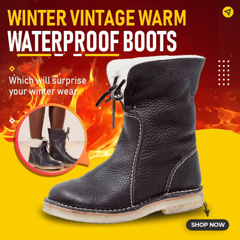 2022 TRENDING WINTER LEATHER WATER PROOF BOOTS woowsai