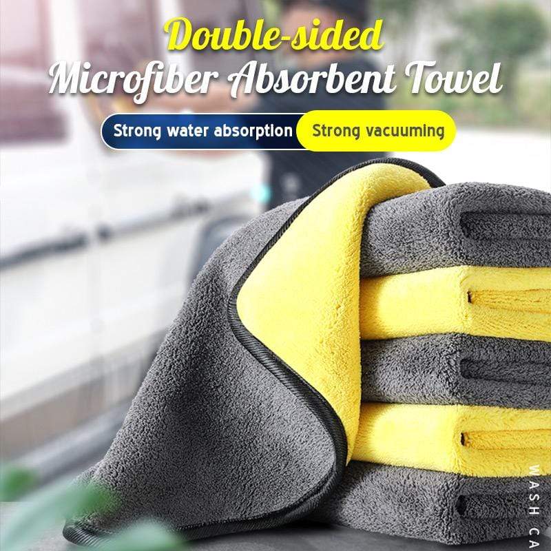 Double-sided Microfiber Absorbent Towel 2pcs