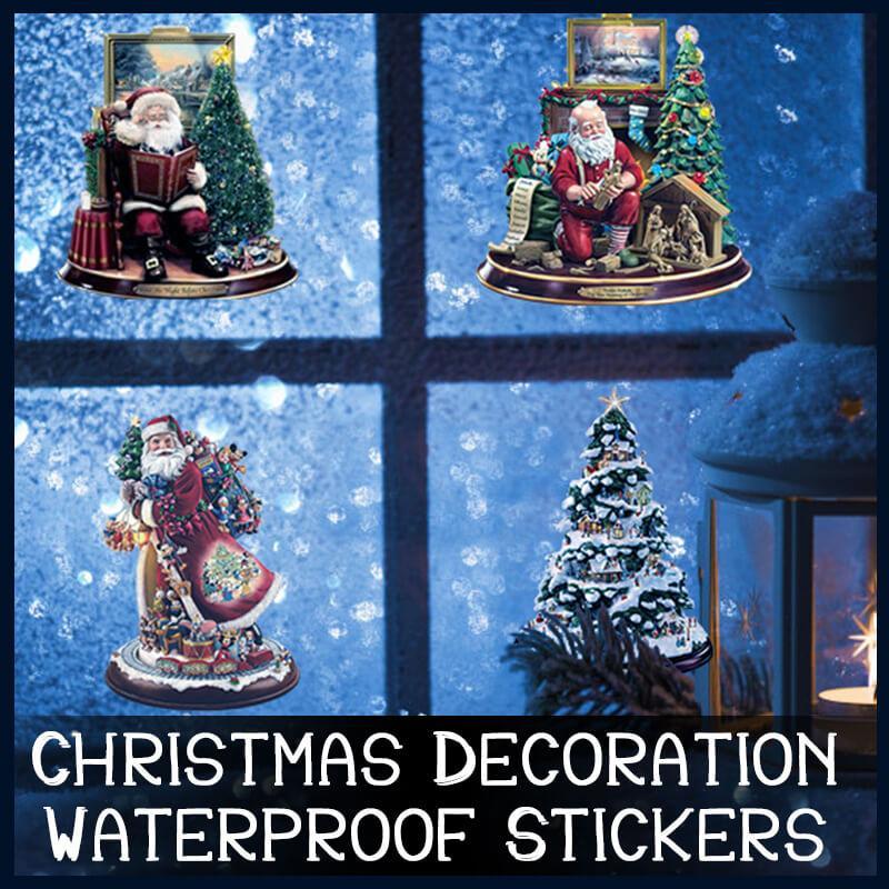 Christmas Decoration Waterproof Stickers (4PCS/SET)