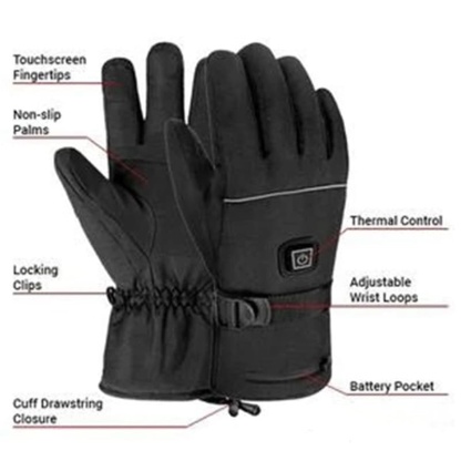 Electric Battery Heating Gloves Adjustable Temperature