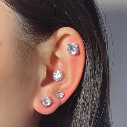 Magnetic Diamond Stud Ear Clip