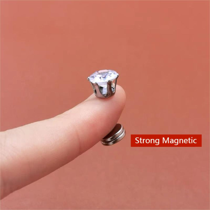 Magnetic Diamond Stud Ear Clip