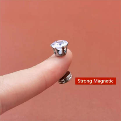 Magnetic Diamond Stud Ear Clip