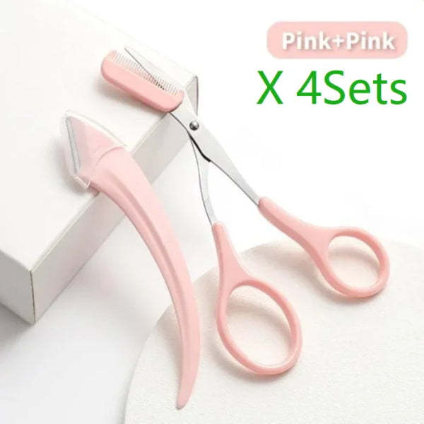Pousbo® Eyebrow Scissors With Comb