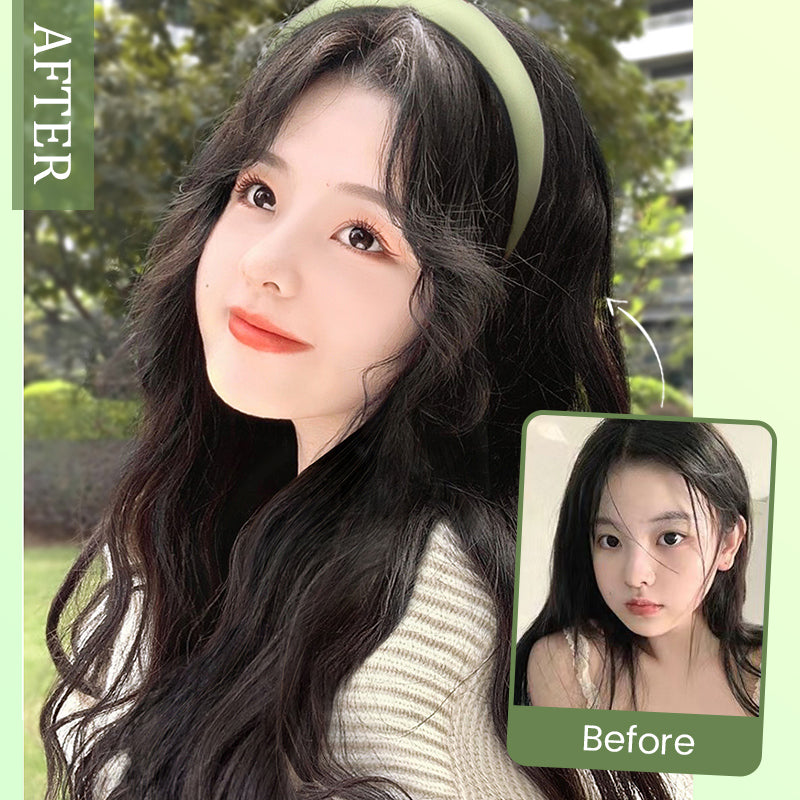 Women\'s long curly hairband wig headpiece