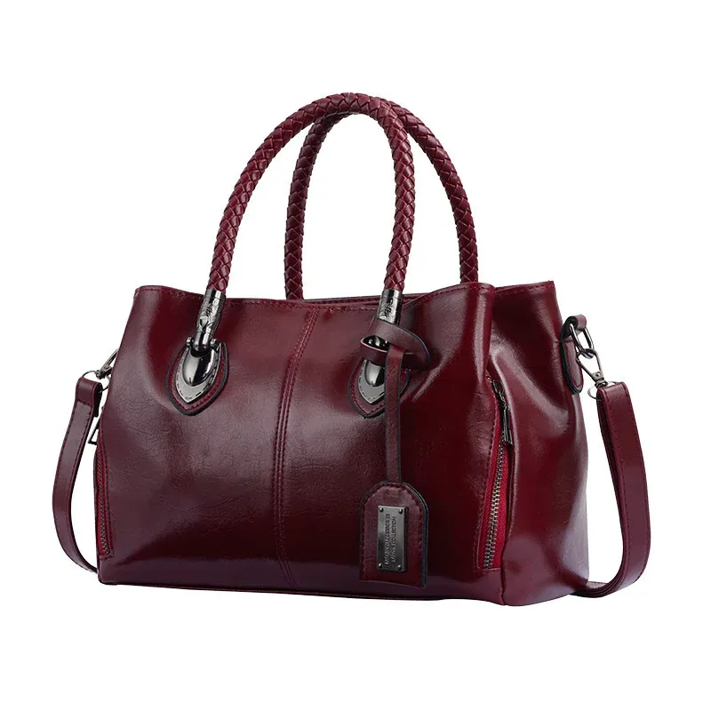 Women's Leather Boston Bag