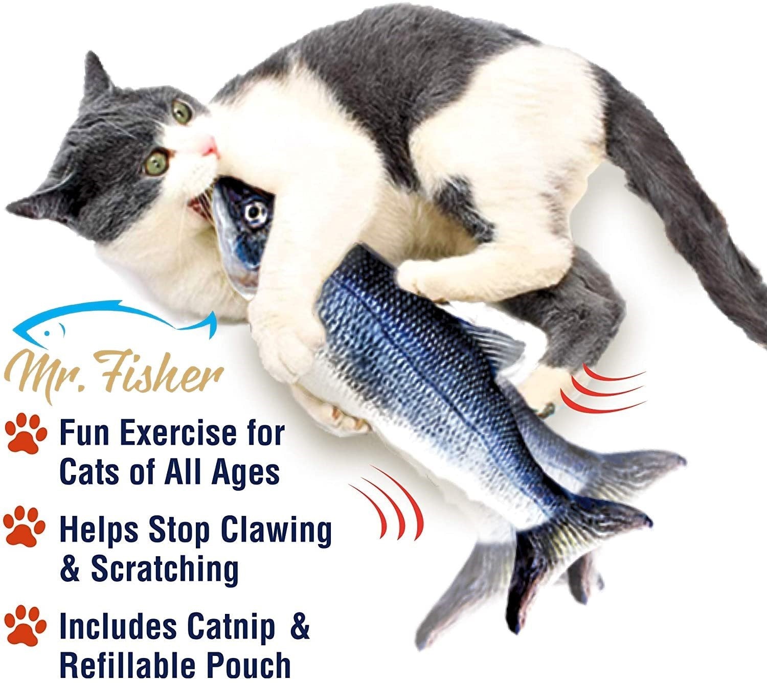 Flopping Electric Fish Toy for Cats
