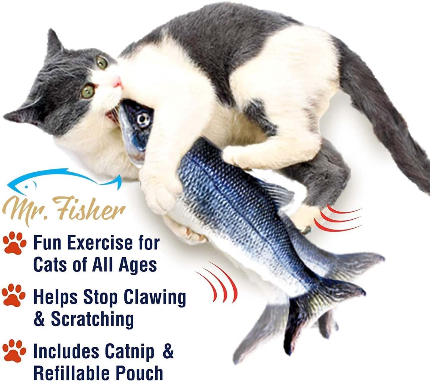 Flopping Electric Fish Toy for Cats