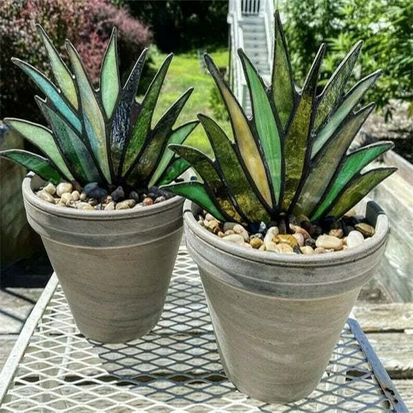(Mother's Day Flash Sale-50% OFF)Suncatcher Stained Agave Plante