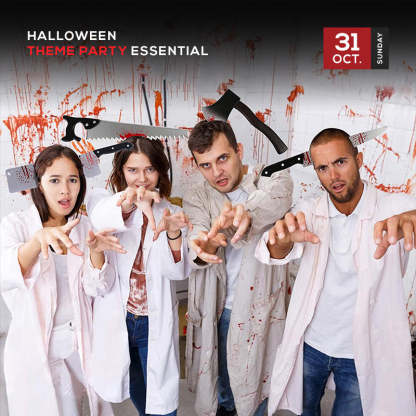 Pousbo® Halloween Through Head Knife Headbands