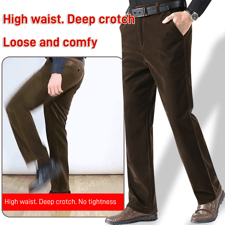 Men's Stretchy Corduroy Straight Long Pants(50%OFF)