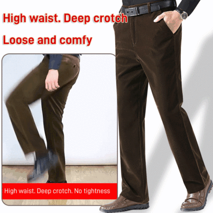 Men's Stretchy Corduroy Straight Long Pants(50%OFF)