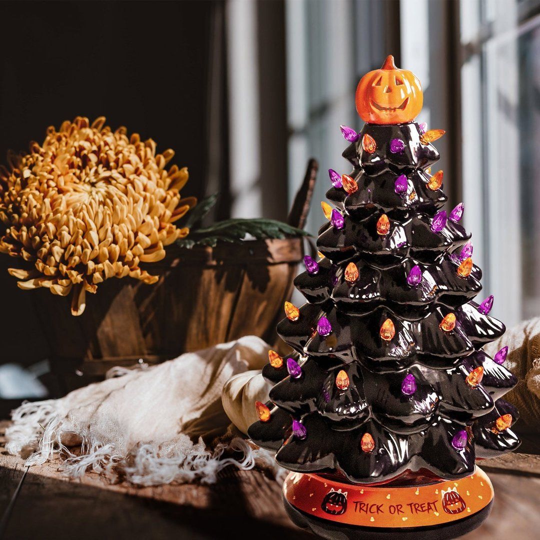 Mintiml® Halloween Colored lights Christmas Tree-Handcrafted and Hand Painted