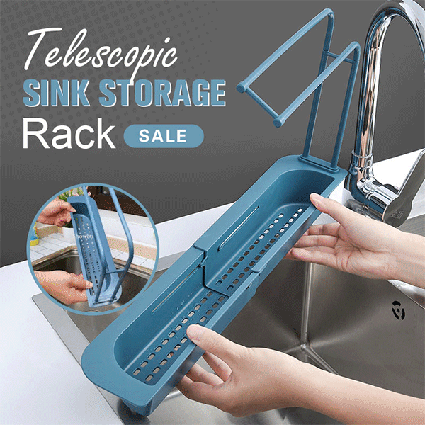 (50% OFF)Telescopic Sink Storage Rack