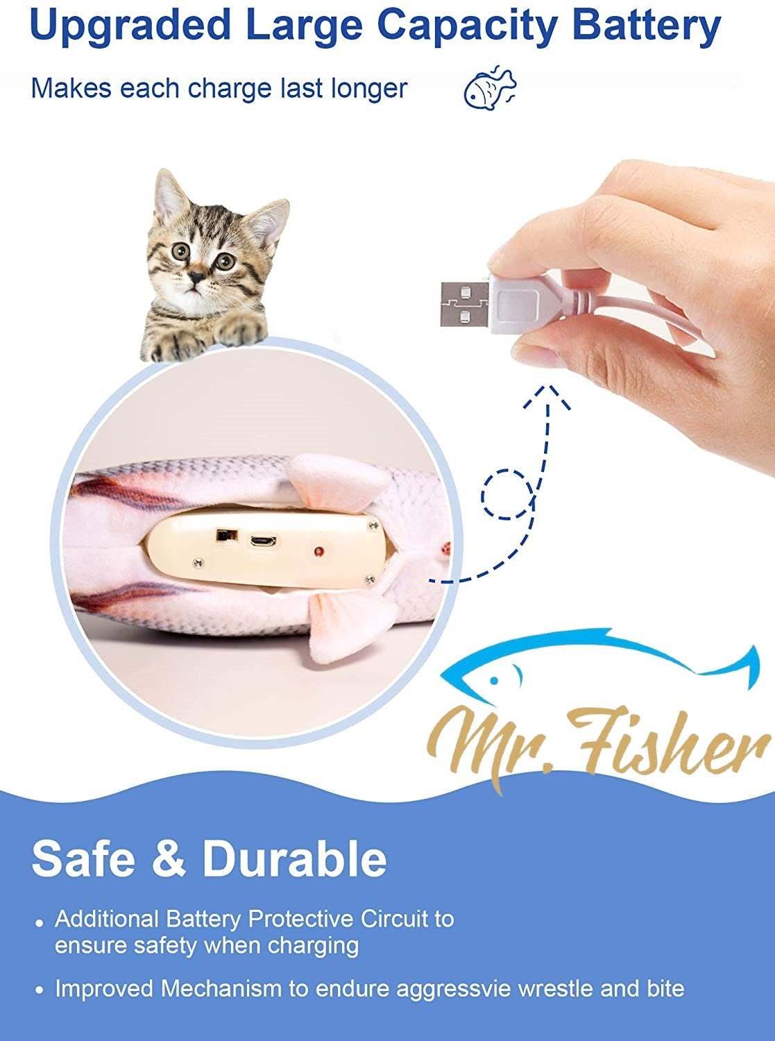 Flopping Electric Fish Toy for Cats