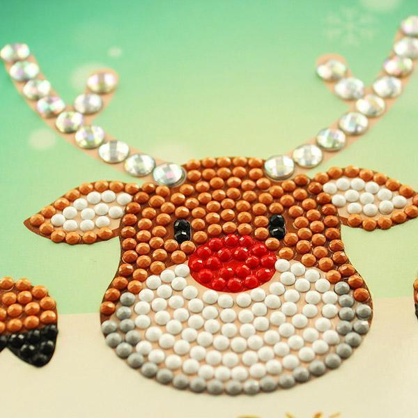 Christmas Card Diamond Picture ( 1 Set )