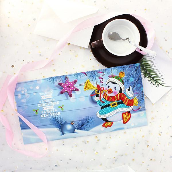 Christmas Card Diamond Picture ( 1 Set )