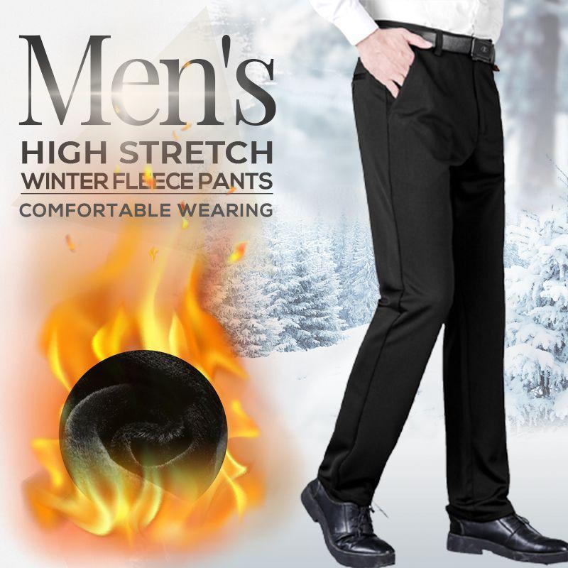 High Stretch Men\'s Winter Fleece Pants
