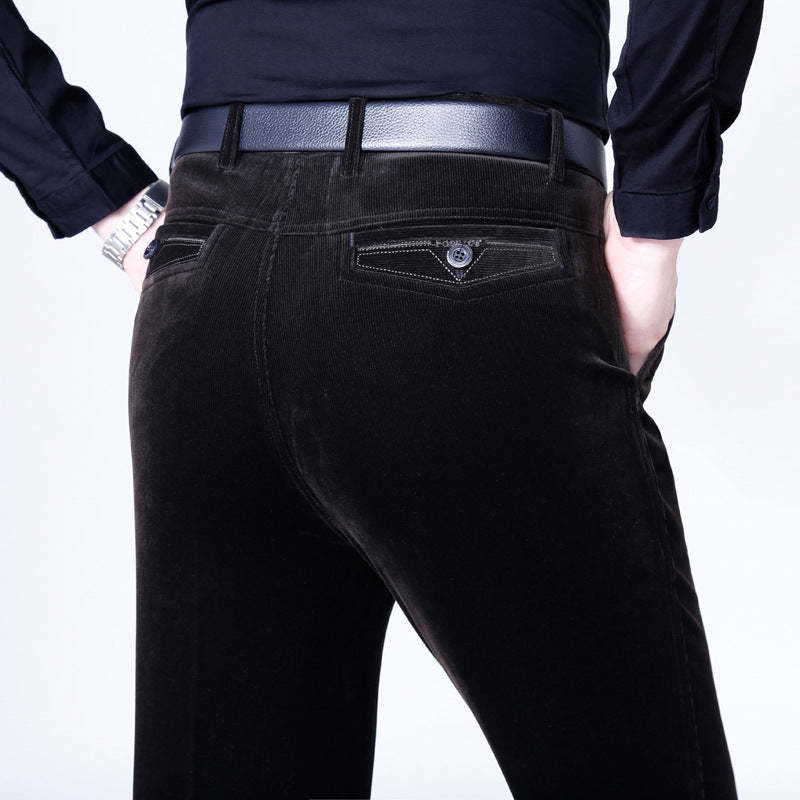 Men's Stretchy Corduroy Straight Long Pants(50%OFF)