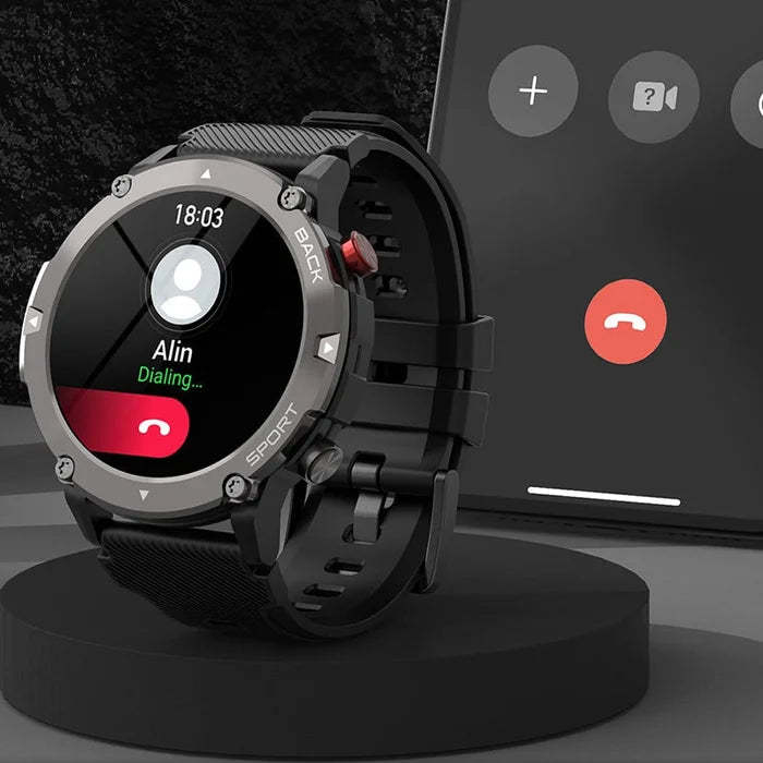 HD LCD Bluetooth Tactical Smart Watch