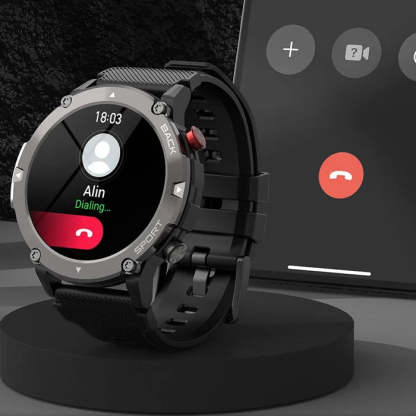 HD LCD Bluetooth Tactical Smart Watch