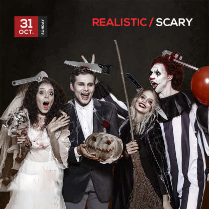 Pousbo® Halloween Through Head Knife Headbands