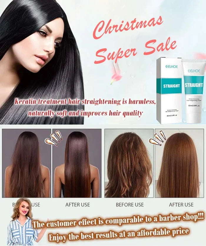 2023 SALE 49% OFF- Silk & Gloss Hair Straightening Cream