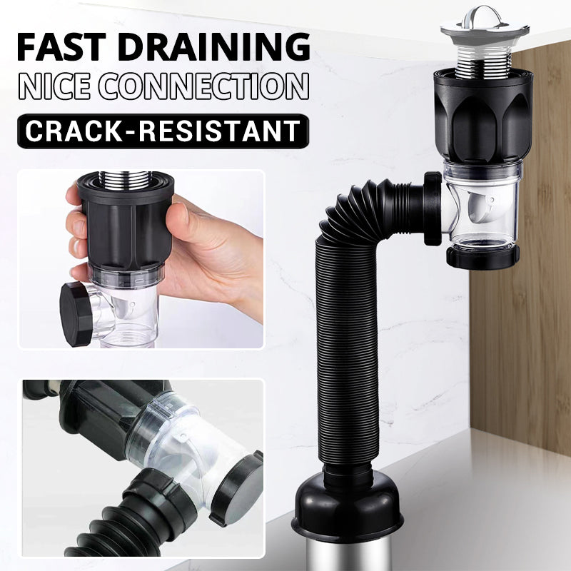Telescoping Antiodor Drain Pipe