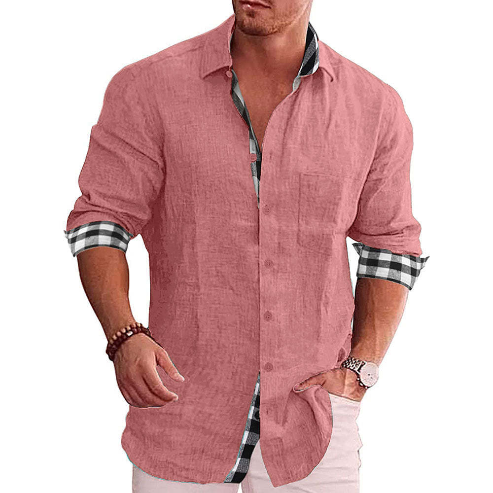 2022 Summer Gentleman Paneled Casual Buttons Pocket Blouse