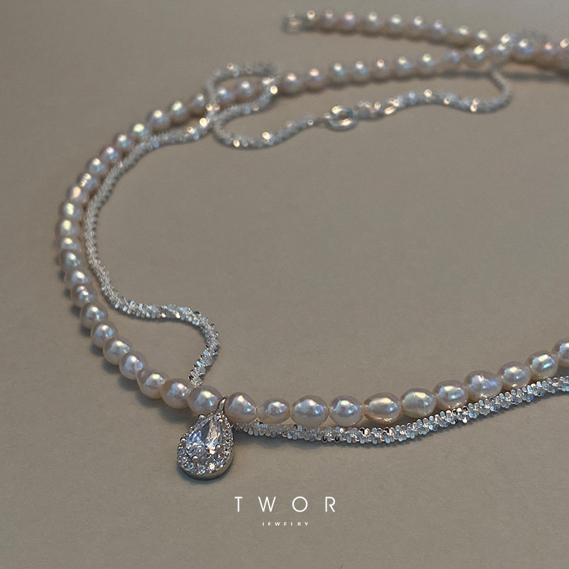 Pearl Zircon Necklace