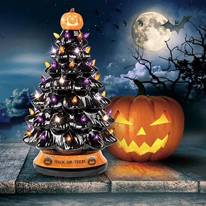 Mintiml® Halloween Colored lights Christmas Tree-Handcrafted and Hand Painted