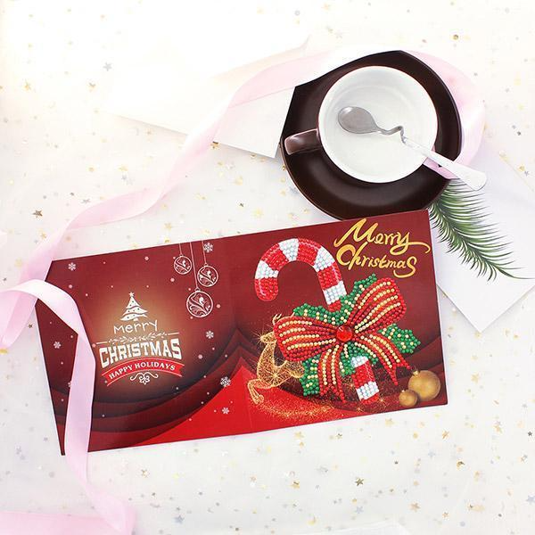 Christmas Card Diamond Picture ( 1 Set )