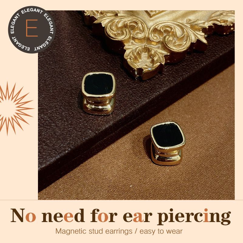 Magnetic Diamond Double-sided Stud Earrings