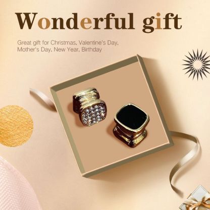 Magnetic Diamond Double-sided Stud Earrings