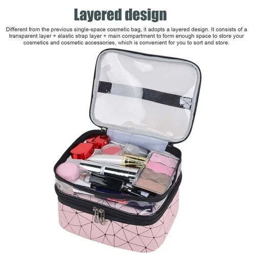 🔥 🔥Double-layer Cosmetic Bag