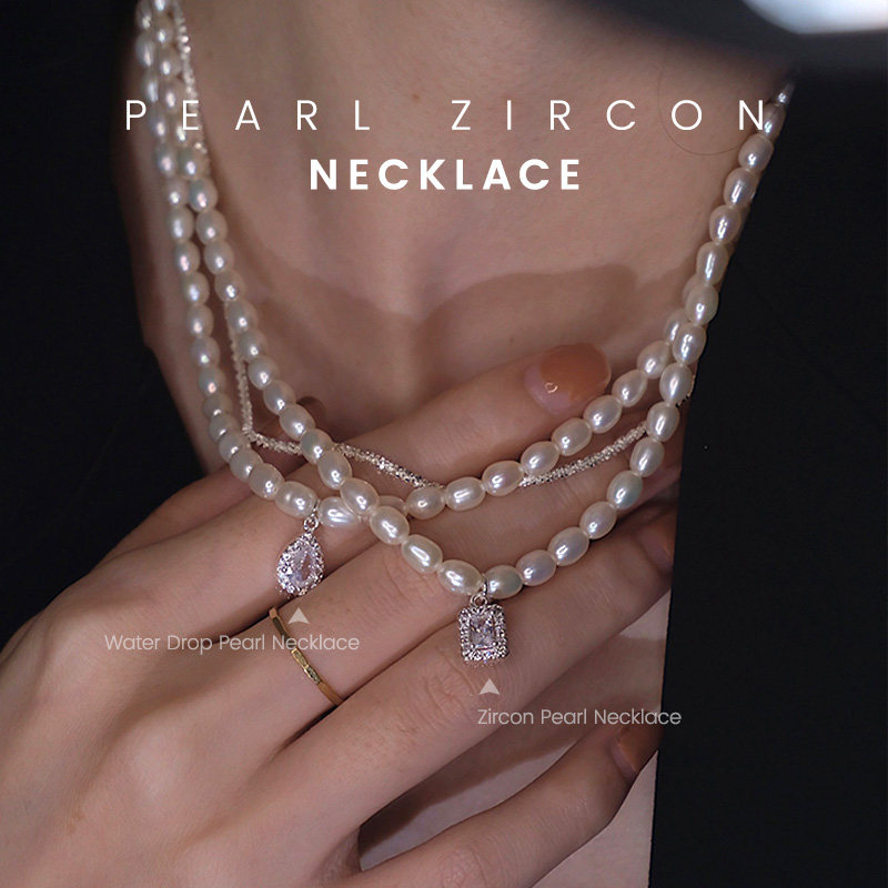 Pearl Zircon Necklace