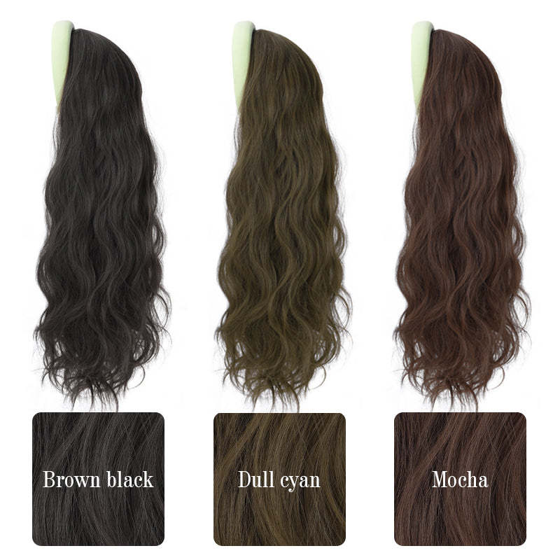 Women\'s long curly hairband wig headpiece