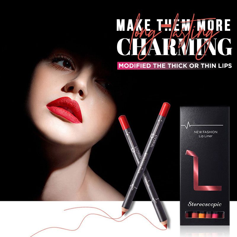 12 Colors Lip Liner Pencil Waterproof NonMarking
