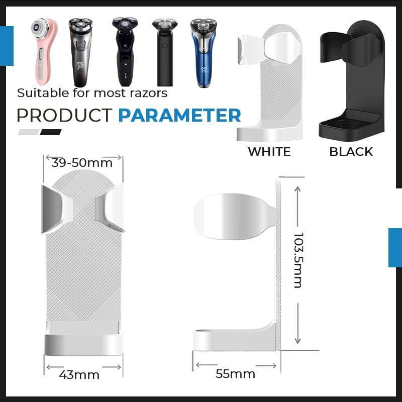 Punch-free Electric Shaver Rack