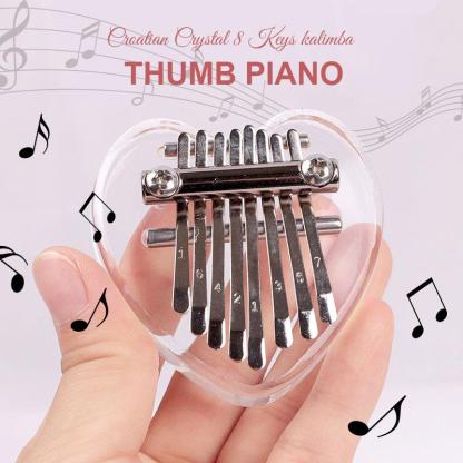 （🎅EARLY XMAS SALE - SAVE 40% OFF）Croatian Crystal 8 Keys kalimba Thumb Piano✨BUY 3 FREE SHIPPING✨t