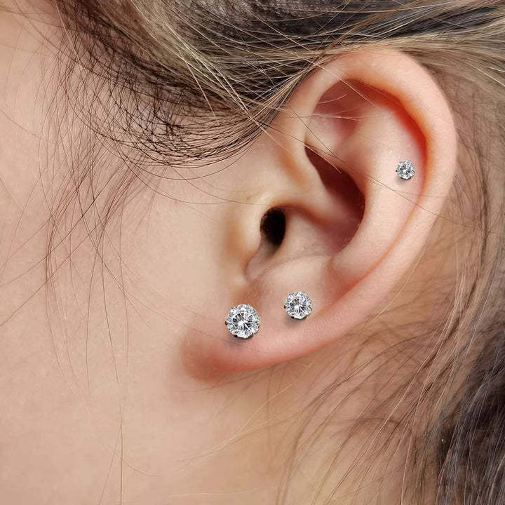 Magnetic Diamond Stud Ear Clip