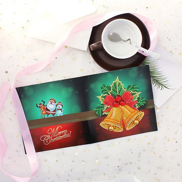 Christmas Card Diamond Picture ( 1 Set )