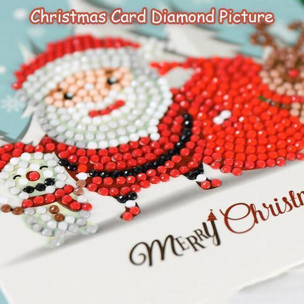 Christmas Card Diamond Picture ( 1 Set )