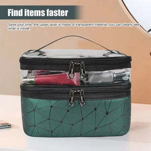 🔥 🔥Double-layer Cosmetic Bag