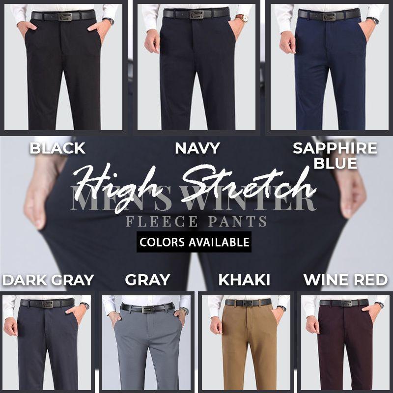 High Stretch Men\'s Winter Fleece Pants